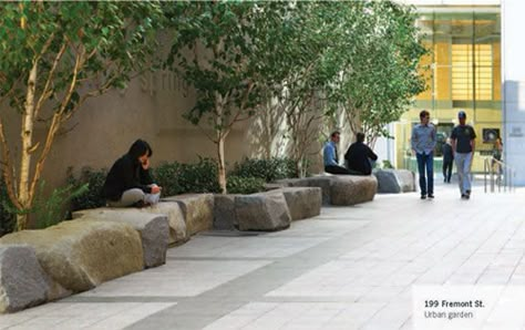 199 Fremont, San Francisco Wrought Iron Patio Chairs, Seating Design, Urban Landscape Design, Public Seating, Urban Furniture, Love Garden, Street Furniture, Garden Seating, Urban Spaces