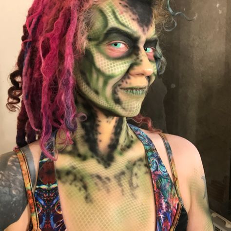 Swamp monster Swamp Monster Makeup, Swamp Monster, Swamp Witch, Monster Makeup, Fx Makeup, Halloween 2023, Witch Costume, Happy Hour, Halloween Face