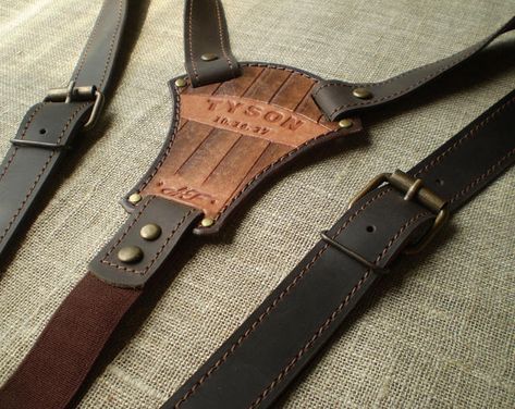 Brown Leather Suspenders Wedding, Groom Suspenders Wedding, Leather Suspenders Wedding, Leather Suspenders Men, Groom Suspenders, Wedding Suspenders, Brown Suspenders, Mens Braces, Vintage Groom