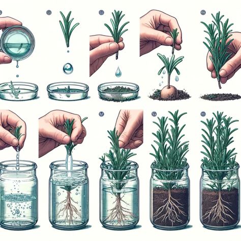 How to grow rosemary from cuttings in water so you’ll always have Fresh Herbs – WAWstock Rosemary From Cuttings, Growing Rosemary Indoors, How To Grow Rosemary, Propagate Rosemary, Grow Rosemary, Elderberry Tree, Growing Asparagus, Fruit Diy, Rosemary Water