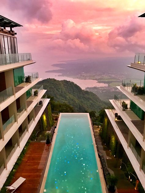 Escala Hotel, Tagaytay, Philippines Tagaytay Philippines, Philippines Vacation, Pool Blue, Instagram Party, Travel Content, Tagaytay, Philippines Travel, Pool Deck, Beautiful Tree