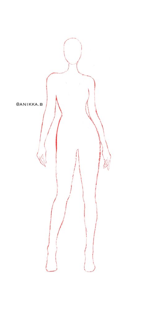 Costume Renderings Template, Dress Outline Template, Character Design Template Art, Outfit Template Drawing, Drawing Body References Female, Body Outline Drawing Fashion Design, Fashion Doll Drawing Base, Template Drawing Character, Blank Body Template Female