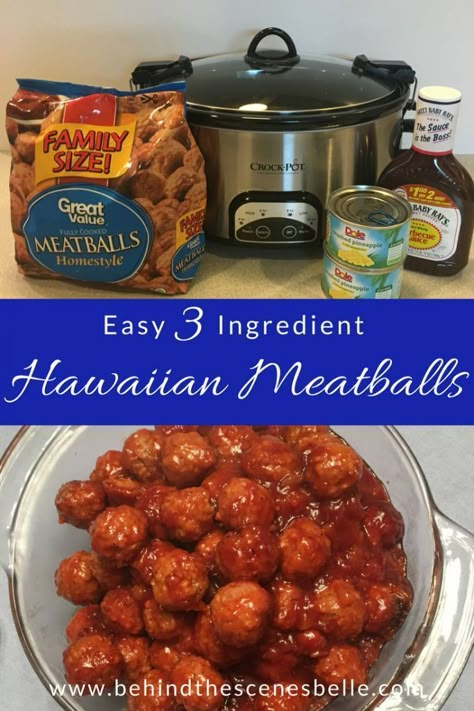 Slow Cooker Hawaiian Meatballs, Appetizer For A Crowd, Hawaiian Meatballs, Luau Party Food, Luau Food, Luau Birthday Party, Appetizers For A Crowd, Potluck Dishes, Luau Birthday