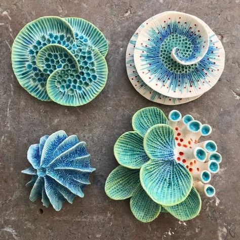 Beautiful Word, Coral Art, Pottery Crafts, Diy Pottery, Pottery Classes, Ceramics Pottery Art, Ceramics Projects, Clay Art Projects, Ceramics Ideas Pottery