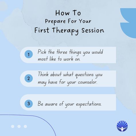 Don't know how prep for your first therapy session? These tips can help give you direction before you meet your counselor! #Therapy #Counseling #Therapist #Counselor First Session Therapy Ideas, What To Talk About In Therapy, First Therapy Session, Therapy First Session, New Therapist Tips, Preparing For Therapy Session, How To Prepare For Therapy Session, Things To Discuss With Therapist, First Therapy Session Questions