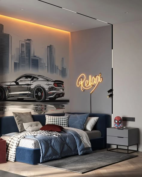 Instagram Study Ledge, Modern Boys Rooms, Luxury Kids Bedroom, Kids Bedroom Boys, Gold Wheels, Cars Room, Kids Interior Room, Dream House Rooms, Kids Interior