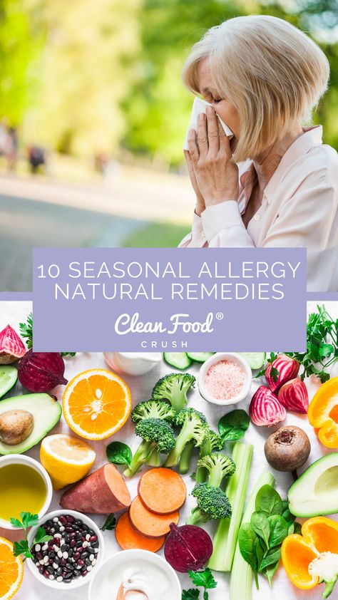 Relieve Seasonal Allergies With These Natural Remedies Summer Allergies, Clean Food Crush Recipes, Clean Eating Plan, Seasonal Allergy Symptoms, Clean Food Recipes, Spring Allergies, Clean Eating Recipe, Cleaning Habits, Clean Eating Plans