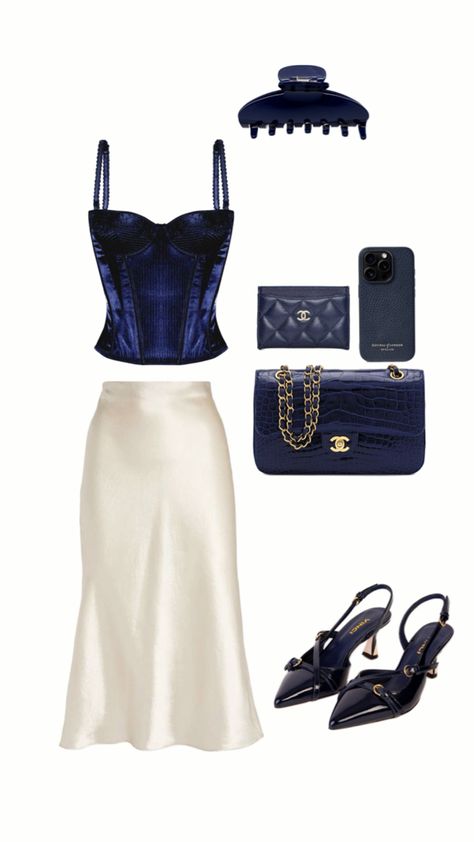 elegant outfit , evening fit , elegant style , blue fit , blueberry , clothes inspo , elegant ideas , navy blue , women dress , long skirt outfit Long Skirt Outfit, Long Skirt Outfits, Blue Fits, Skirt Outfit, Elegant Outfit, Women Dress, Skirt Outfits, Dress Long, Elegant Style