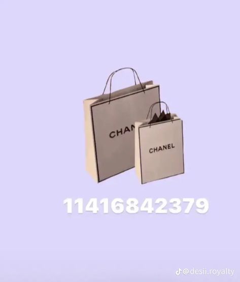 Bloxburg Chanel Decal Codes, Bloxburg Store Layouts, Shopping Bag Decals Bloxburg, Chanel Bloxburg Codes, Fancy Decals Bloxburg, Layout Design Bloxburg, Clothing Decals Bloxburg, Bloxburg Vanity Ideas, Bloxburg Vanity