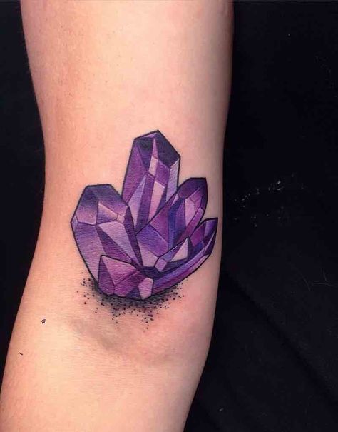 Crystal Tattoos, Watercolor Gem, S Tattoos, Gem Tattoo, Crystal Tattoo, Top Tattoos, Flower Tattoo Designs, S Tattoo, Crystal Flower