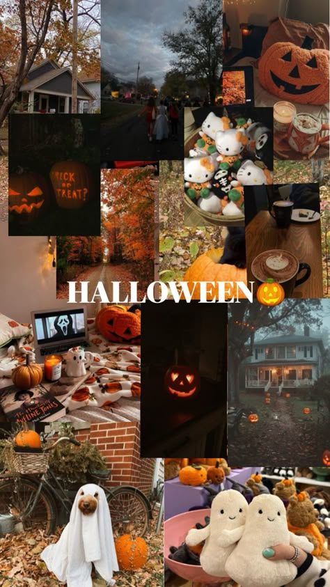 Halloween Asthetic Picture Wallpaper, Halloween Wallapers Aesthetics, Halloween Collage Aesthetic, Halloween Aethstetic, Halloween Asethic, Happy Halloween Aesthetic, Halloween Aesthetic Pictures, 90s Halloween Aesthetic, Halloween Collage Wallpaper