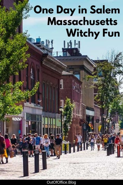 One Day in Salem Massachusetts: Witchy Fun • Out of Office Salem Massachusetts Travel, Salem Trip, House Of Seven Gables, Salem Witch Museum, Witch Museum, Boston Trip, Essex Street, Massachusetts Travel, Usa Destinations