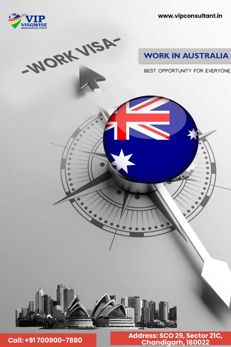 Get best opportunity for everyone to work in australia.. To know more, Call: +91 700900-7880 or Visit us: www.vipconsultant.in #australia #work #workvisa Education Tips, Work In Australia, To Work, For Everyone, Australia, Education