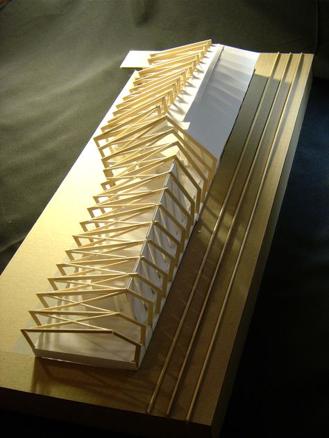 Architectural Paintings, Maquette Architecture, Structural Model, Conceptual Model Architecture, Timber Architecture, Concept Models Architecture, Shelter Design, Architecture Presentation Board, Conceptual Architecture