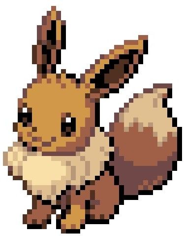 Eevee Pixel Art, Eevee Sprite, Pokemon Png, Minecraft Pokemon, Pokemon Logo, Bead Things, Go Logo, Pokemon Sprites, Pixel Art Pokemon