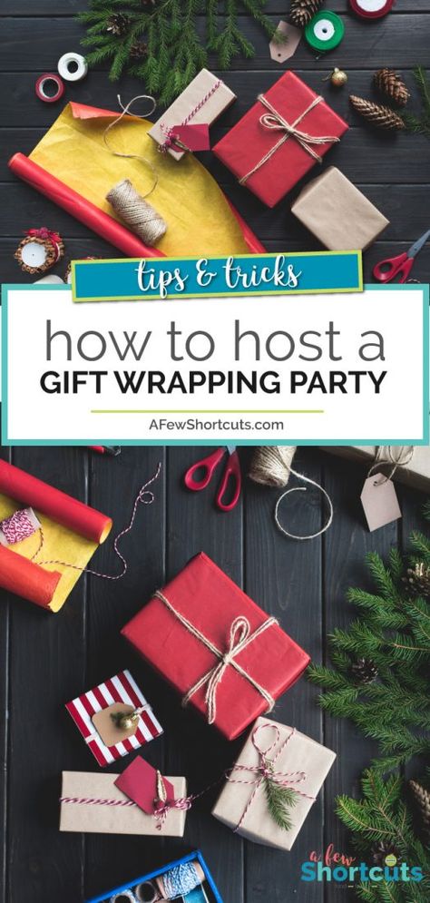 Gift Wrapping Party Christmas, Gift Wrapping Party Ideas, Wrapping Party Ideas Christmas, Christmas Wrapping Party Ideas, Gift Wrapping Party, Christmas Gift Wrapping Fundraiser, Christmas Wrapping Party, How To Wrap Multiple Gifts Together, Holiday Resident Event Ideas