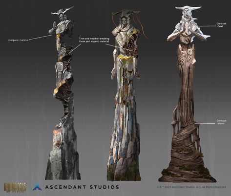 ArtStation - Immortals of Aveum | Environment concept Statue design World Creation, Statue Design, The Culture, Science And Nature, Geology, Concept Art, Art Inspiration, Art Design, Science