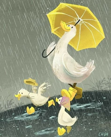 Duck Illustration, الفن الرقمي, 동화 삽화, Illustration Art Kids, Duck Art, Children Book Illustration, Art Mignon, Books Illustration, Picture Books Illustration