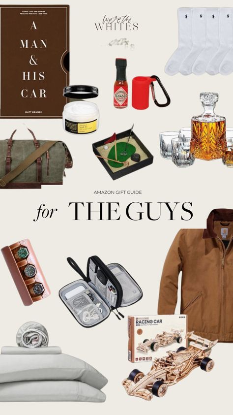 Looking for the best 2024 Amazon gift guide for men? Find the perfect holiday gift ideas for him with our holiday gift guide for women. Whether you’re looking for gift ideas for your boyfriend, husband, dad, or friend, we have the best Amazon gifts for men. Christmas gift guide men Amazon Gift Guides For Him, Gifts For Men Who Have Everything, Husband Christmas Gifts, Amazon Gift Ideas, Gift Ideas For Your Boyfriend, Gift Ideas For Husband, Amazon Gift Guide, Best Amazon Gifts, Gift Guide For Men