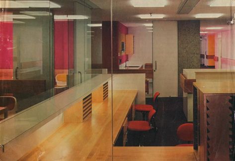 futuristic_hospital_1975 | Dharmic Realms | Flickr Hospital Consultation Room, Futuristic Hospital, Consultation Room, Futuristic Designs, 70s Interior, 1970s Design, Hospital Room, Retro Interior, Vintage Interiors