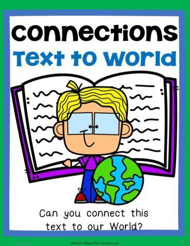 Connections Text to World Poster Text To World Connections Books, Text To Text Connections Books, Text To World Connections, Text Connections, Guided Reading Table, Text To World, Text To Text, Text To Self, Primary Writing