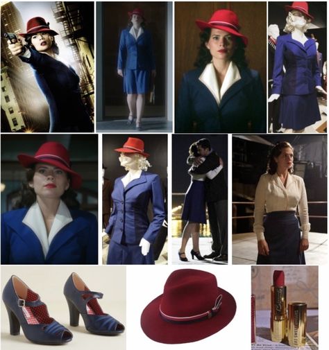 Agent Carter Costume, Peggy Carter Costume, Peggy Carter Cosplay, Heroes And Villains Costumes, Villain Costumes, Peggy Carter, Transformers Movie, Agent Carter, Superhero Comic