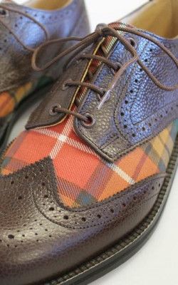 Tartan Ghillie Brogues | CLAN by Scotweb Ghillie Brogues, Tartan Suit, Dapper Mens Fashion, Tartan Fashion, Custom Made Shoes, Bespoke Shoes, Kinds Of Shoes, Custom Shoes, Sock Shoes