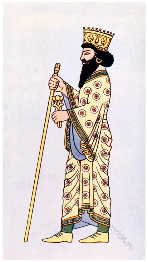 Ancient Persian costume history. General description. Persian Costume, Ancient Persian King, Persian King, Ancient Persian Art, Persian Tattoo, King Of Persia, King Drawing, Persian Warrior, Iran Pictures