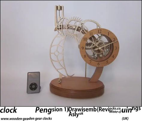 Penguin Clock Assembly Drawings | PDF | Gear | Bearing (Mechanical) Wooden Gear Clock, Wall Clock Kits, Wooden Gears, Gear Clock, Clock Parts, White Glue, Wooden Clock, Electrical Components, Masking Tape