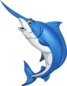 Animale Marine, Marlin Fish, 2d Character, Tokyo Ghoul, Premium Vector, Sonic, Graphic Resources, White Background, Clip Art