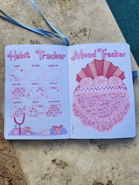 Barbie Bujo Theme, Movie Bullet Journal, Mood And Habit Tracker, Journalist Ideas, Barbie Journal, Summer Hobbies, 2023 Journal, Sketchbook Aesthetic, Bullet Journal Lists