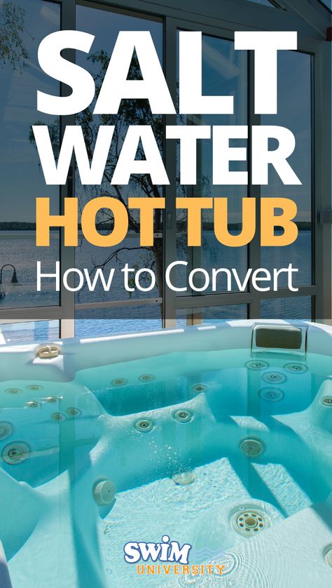 Salt Water Hot Tub, Investment House, Jacuzzi Spas, Hot Tub Patio, Diy Hot Tub, Hot Tubs Saunas, Tub Ideas, Spa Water, Swim Spa