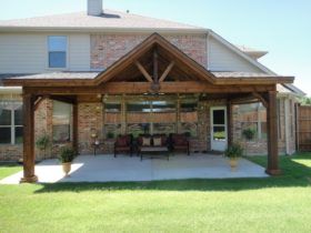 Gable Patio, Pergola Cover, Backyard Covered Patios, Covered Patio Design, Waterproof Patio, Outdoor Covered Patio, Patio Pergola, Pergola Design, Patio Covers