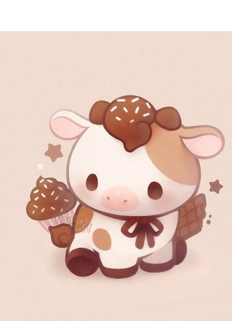 Chocolate Cow, Cute Iphone Wallpaper Tumblr, Cow Wallpaper, Cow Drawing, Mini Cows, Fluffy Cows, Cute Animal Clipart, Cow Painting