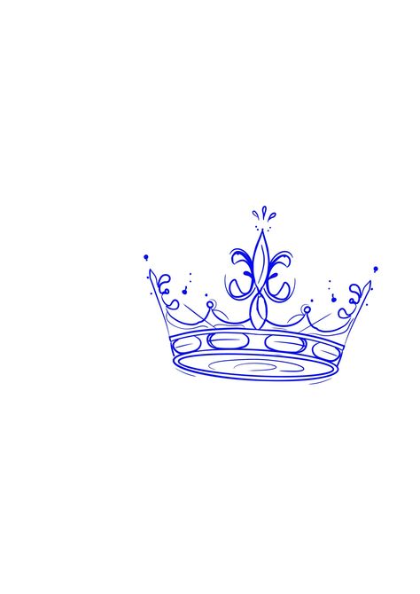 3 Point Crown Tattoo, Queen Crown Tattoo Stencil, Princess Tiara Tattoo, Queen Crown Drawing, Coronas Tattoo, Tiara Drawing, King Crown Tattoo, Crown Tattoos For Women, Queen Crown Tattoo