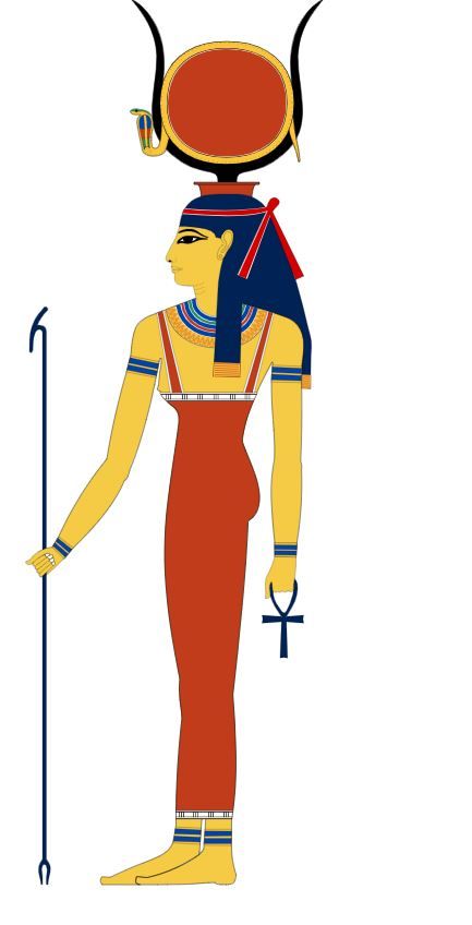 Hathor Aesthetic, Auset Goddess, Hathor Goddess Art, Egypt Symbols, Hathor Goddess, Goddess Hathor, Goddess Of Love And Beauty, Goddess Symbols, Ancient Egyptian Goddess