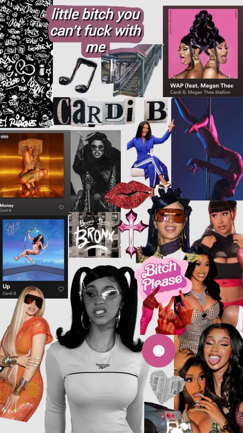 Cardi B Wallpaper Backgrounds Cardi B, Cardi B Collage, Cardi B Wallpaper Aesthetic, Cardi B Face, Cardi B Aesthetic, Cardi B Wallpaper, Rapper Collage, Cardi B Lyrics, People Wallpaper