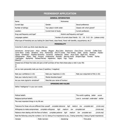 Friendship application form.pdf | DocDroid Bestfriend Application Form, Funny Application Form, Friendship Application Form, Best Friend Application Form, Relationship Application Form, Contract Friendship, Letters To Santa Template, Friendship Contract, Friendship Application