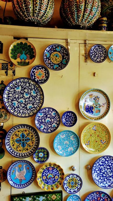 They have a wide variety of articles in #bluepottery. Address – Jaipur Blue Pottery & Marble Art Centre, Opp. Golimar Sadan, Main Amer Road, 302002 Contact – 9462028572, 0141-2633844 #handicrafts #ArtFacts #MarbleArt #CityShorJaipur Jaipur Blue Pottery Design, Turkish Crockery, Pakistani Pottery, Pakistani Handicrafts, Jaipur Handicrafts, Rajasthani Handicrafts, Jaipur Pottery, Pakistani Crafts, Blue Pottery Jaipur