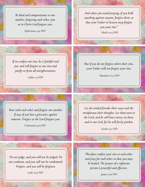 Free Printable Scripture Cards - Forgiveness.pdf - Google Drive Free Printable Scripture Cards, Free Printable Scripture, Scripture Cards Printable, Bedtime Affirmations, Free Scripture Cards, Free Scripture Printables, Printable Scripture, God Forgives, Good Night Blessings