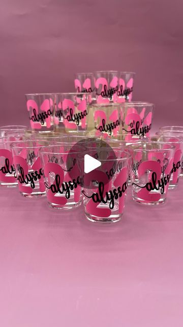 Nancy Daughtrey Church on Instagram: "Thanks,Michelle for shopping with us! Wishing Alyssa a very happy 21st Birthday. 🎂🎂🎂 #21stbirthday  #personalizedshotglasses #personalizedgifts  #21stbirthdayvibes #21stbirthdaygift #birthdaygirl #birthdayparty #21stbirthdayparty #giftsforher #customshotglass #personalizedgifts #personalizedshotglass #personalizedshot https://littlebumblebestudio.etsy.com/listing/1674673870" Birthday Shot Glasses, Birthday Shots, Personalized Shot Glass, Happy 21st Birthday, 19th Birthday, Shot Glasses, Birthday Party Favors, 21st Birthday, Very Happy