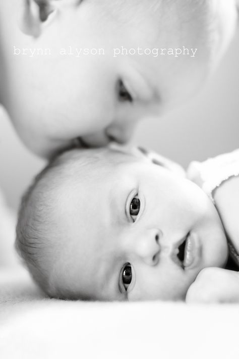 For months, two year old brother was persistent in his desire to be alone with his infant sibling.  Finally parents agreed to allow it but stood outside the door, listening in and heard, the two-year-old ask his infant brother,"Tell me what God is like, cause I'm starting to forget.." -  Amazing story Newborn Sibling, Sibling Pictures, Baby Fotografie, Sibling Photography, Sibling Photos, Shot Ideas, Baby Sleep Problems, Foto Baby, Newborn Shoot