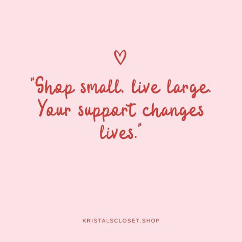 Small businesses create big opportunities. 🌍 #ShopSmall #SupportLocalBiz #KristalsCloset #OnWednesdaysWeWearPink #Quotes Business Owner Quotes, Owner Quotes, Small Business Owner Quotes, Business Owner Quote, Support Small Business Quotes, Shop Small Business Quotes, Small Business Quotes, Shop Small Business, Support Small Business