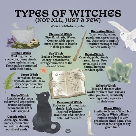 Kinds Of Witches, Types Of Witches, Witch Types, Spiritual Sayings, Art Planner, Spell Books, Magic Spell Book, Witchcraft Spell Books, Witchcraft For Beginners