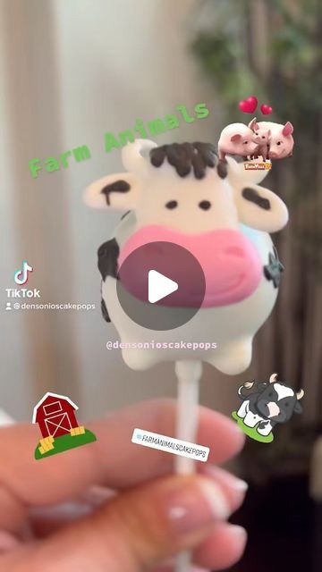 Cakepops🍭 on Instagram: "Howdy 🤠! Farm animals cake pops #farmanimalscakepops  #cowcakepops  #pigcakepops  #chickcakepops #farmanimaloreos  . . . .  #customcakepops #customcakepopsinla #customcakepopsinscv #cakepopsinscv #customcakepopsinvalenciaca #cakepopsinvaleciacalifornia #cakepopsinsfv #customcakepopsinsfv" Cow Cake Pops, Farm Animal Cake Pops, Pig Cake Pops, Farm Animals Cake, Animal Cake Pops, Farm Animal Cakes, Custom Cake Pops, Animals Cake, Cow Cakes