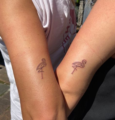 Small Pink Flamingo Tattoo, Matching Flamingo Tattoos, Dainty Flamingo Tattoo, Flamingo Mom Tattoo, Fine Line Flamingo Tattoo, Tiny Flamingo Tattoo, Flamingo Tattoo Meaning, Small Flamingo Tattoo, Simple Flamingo Tattoo