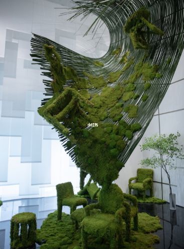 Nature Civilization, Window Display Retail, Speculative Design, Selfie Wall, Living Room Tv Unit Designs, Creative Flower Arrangements, Moss Art, Garden Show, Sculpture Installation