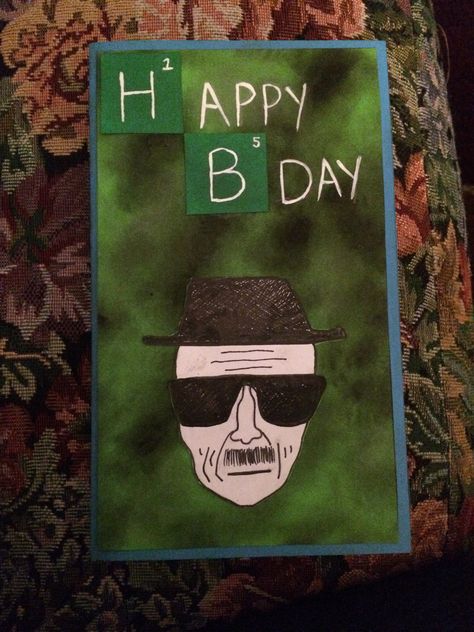 Breaking Bad Birthday Card Breaking Bad Birthday Cards, Breaking Bad Gifts, Breaking Bad Birthday, Bad Birthday, Diy Birthday Cards, Breakfast Birthday, Ideas Regalo, Birthday Breakfast, Thanksgiving Break