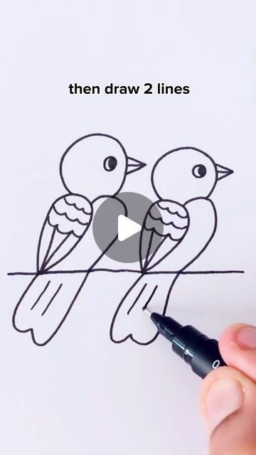 Creative Drawing for kids on Instagram: "Easy Bird Drawing #reels #draw #drawing #art" Easy Bird Drawing For Kids, Birds Drawing Easy For Kids, Kid Drawing Ideas, Kids Drawing Easy, Easy Bird Drawing, Drawing Reels, Bird Drawing For Kids, Easy Bird, Bird Drawing