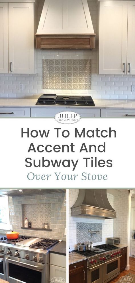 Accent Wall Backsplash Kitchen, Decorative Tile Above Stove, Kitchen Backsplash Focal Point Stove, Over The Stove Tile Designs, Backsplash Designs Above Stove, Tile Design Above Stove, Tile Pattern Behind Stove, Tile Backsplash Above Stove, Above Stove Tile Accent